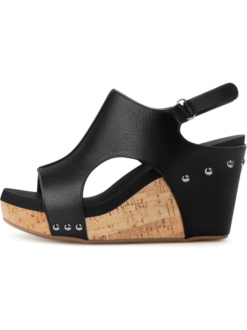 Stylish Women's Dressy Wedge Sandals with Strap - Casual 3-Inch Heels